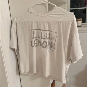 Lululemon White Graphic T-Shirt
